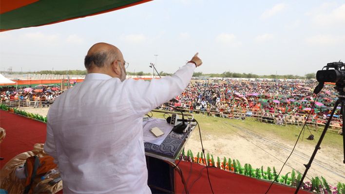 पश्चिम बंगाल में भाजपा अध्यक्ष अमित शाह की हुंकार, कहा “ममता दीदी दम है तो मुझे गिरफ्तार करो”