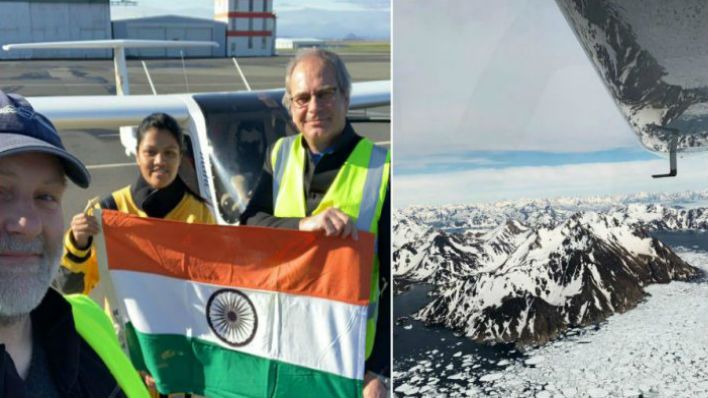 आरोही पंडित अटलांटिक महासागर पार करने वाली पहली महिला पायलट बनीं।