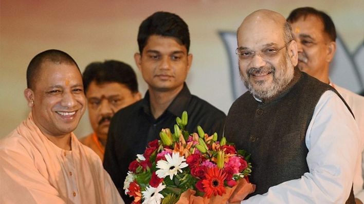 यूपी की दूसरी ग्राउंड ब्रेकिंग सेरेमनी में अमित शाह ने बढ़ाई योगी आदित्यनाथ की सियासी ताकत