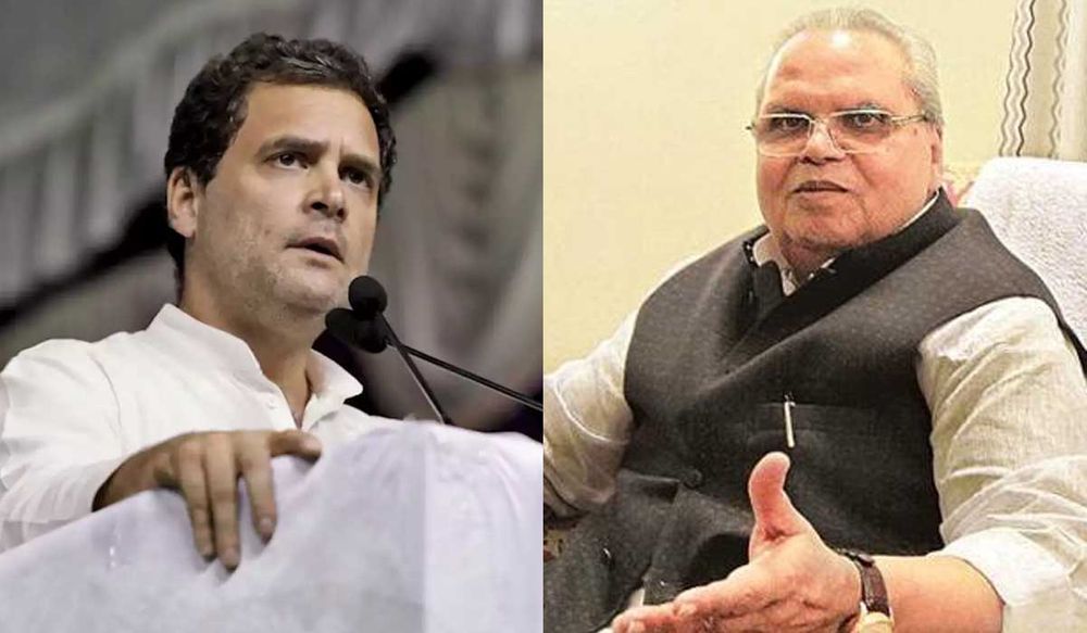 J&K के राज्यपाल सत्यपाल मलिक ने राहुल गांधी का जिक्र करते हुए कहा ‘चुनावों में जनता जूते मारेगी’