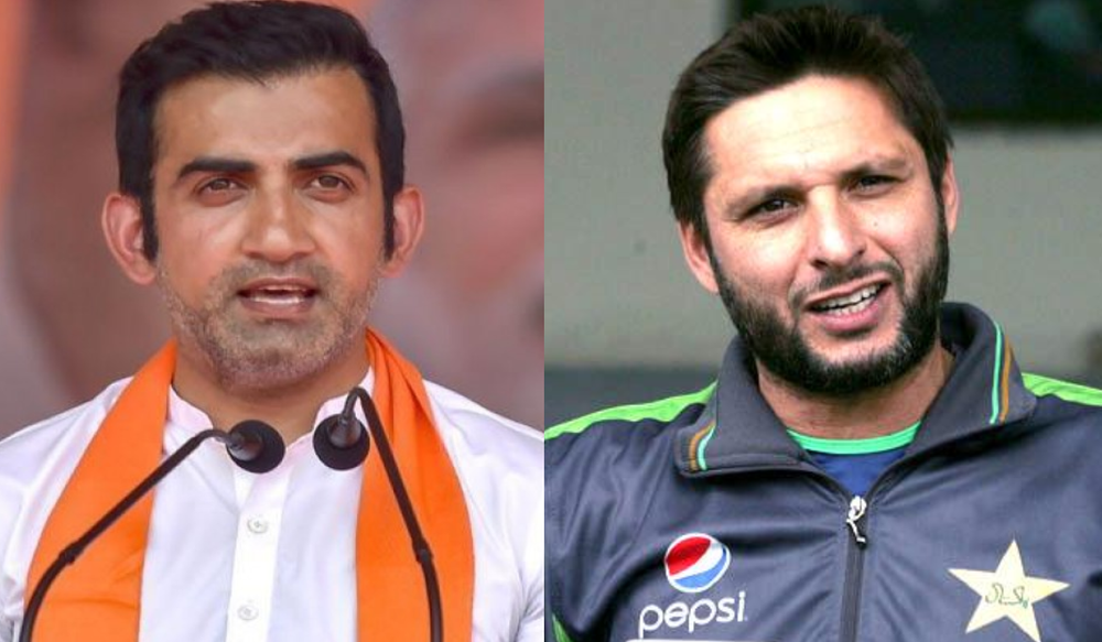 कश्मीर पर भड़काऊ बयान के बाद सांसद गौतम गंभीर ने शाहिद अफ़रीदी को लताड़ा