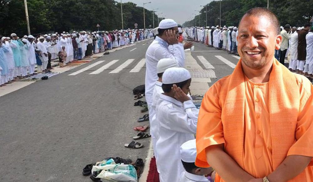 अब योगी आदित्यनाथ के उत्तरप्रदेश में सड़क पर नहीं होंगे नमाज़ जैसे धार्मिक आयोजन