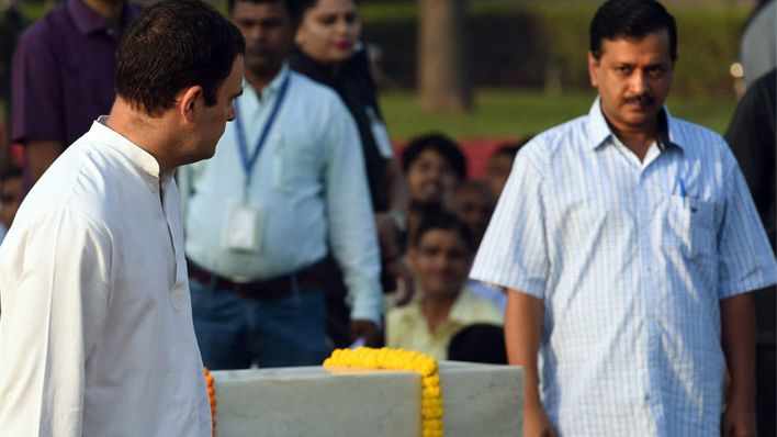 कांग्रेस अध्यक्ष राहुल गांधी ने नहीं मानी केजरीवाल से गठबंधन की मांग, कर दिया इंकार