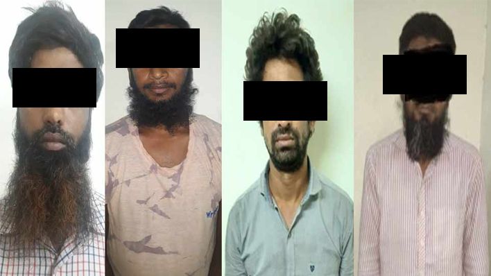 पश्चिम बंगाल में इस्लामिक स्टेट के 4 खूंखार आतंकवादी किये गए गिरफ्तार