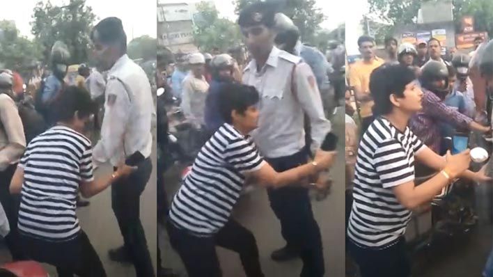 Viral Video: दिल्ली में शराब के नशे में धुत्त एक युवती ने की ट्रैफिक पुलिस से की बदसलूकी