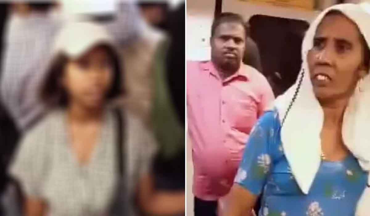 मेट्रो में चिपकते युवक युवती पर बरस पड़ी हरयाणवी महिला, वीडियो वायरल होने पर युवती ने दी सफाई