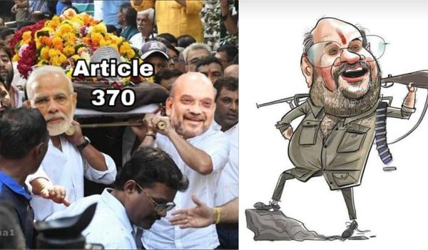 जम्मू कश्मीर में अनुच्छेद 370 हटने के बाद सोशल मीडिया पर फनी मिम्स और जोक्स हो रहे हैं वायरल