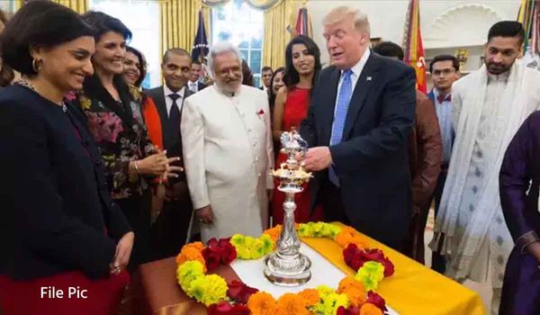 डोनाल्ड ट्रम्प की अगुआई में 3 दिन पहले से व्हाइट हाउस में शुरू हो जाएगा दिवाली का जश्न