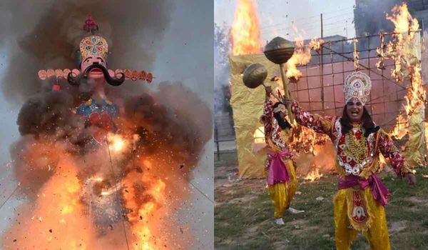 जम्मू कश्मीर में धूमधाम से हुआ रावण दहन, हज़ारों की तादाद में लोग पहुंचे दहन का कार्यक्रम देखने