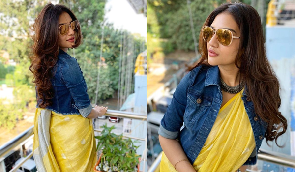 The denim jacket of my dreams! I made this using upcycled Indian cloth... |  TikTok