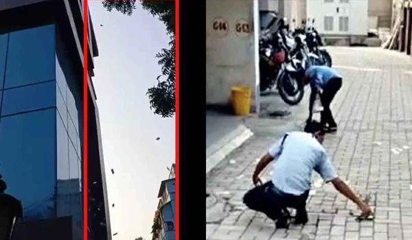 कोलकाता में चौंकाने वाला दृश्य, इनकम टैक्स रेड के बाद अचानक इमारत से हुई नोटों की बारिश