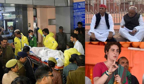 उन्नाव रेप पीड़िता की मौत पर शुरू हुई राजनीति, अखिलेश ने दिया धरना, प्रियंका मिलेंगी पीड़ित परिवार से