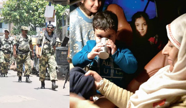 जम्मू हाईवे पर फंसी आसिफा और बच्चों के लिए 12 किमी चलकर CRPF के जवानों ने पहुँचाया खाना